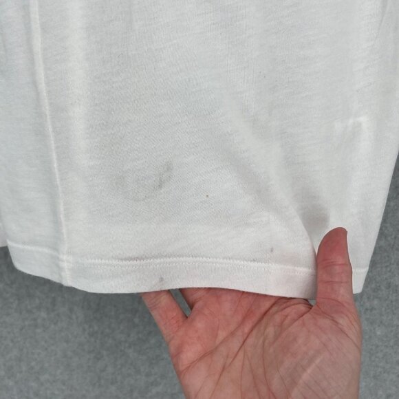 Aether Womens 3Q Slouch Top Shirt Size Medium White Semi Sheer Dolman Sleeve NEW - Picture 10 of 15